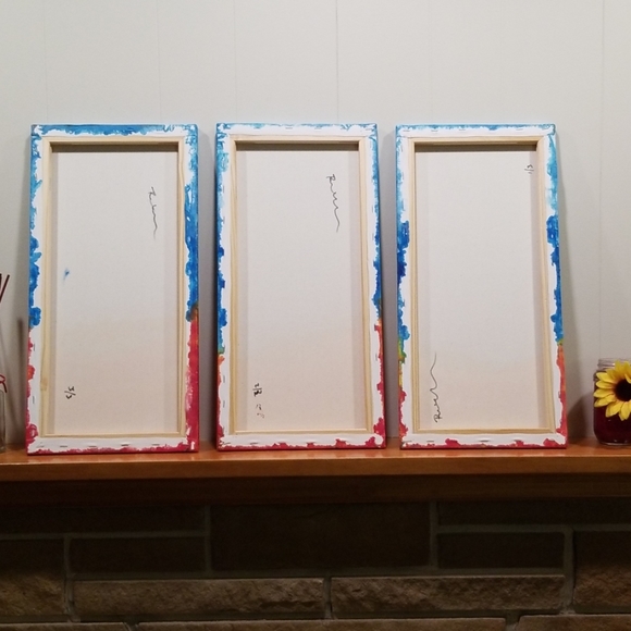 10"x20" (set of 3) Handmade Paint Pour - Picture 6 of 7